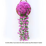 guirlande artificielle roses violettes blanches modernes décoration intérieure extérieure mariage anniversaire festive