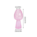 vase transparent moderne verre rouge jaune vert orange bleu intérieur fleur pot decoration