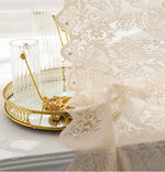 rideau dentelle fleur romantique shabby chic beige translucide salon chambre