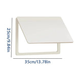 panneau électrique moderne blanc imitation bois imperméable pvc fixations salon cuisine