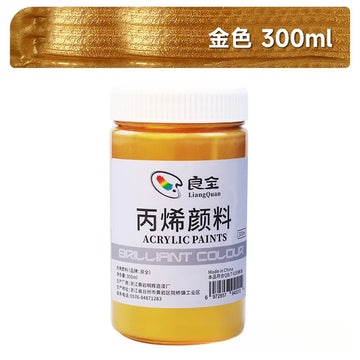 peinture acrylique métallique pigment or argent bronze 300ml art chinois restauration bouddha toile verre