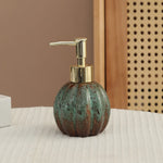 distributeur savon liquide céramique texture marbrée moderne bleu rouge vert jaune
