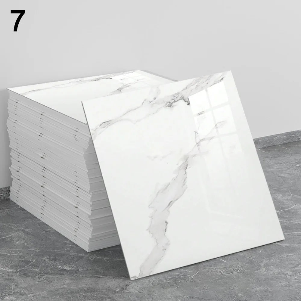 panneau décoratif auto adhésif marbre blanc moderne résistant humidité facile contemporain