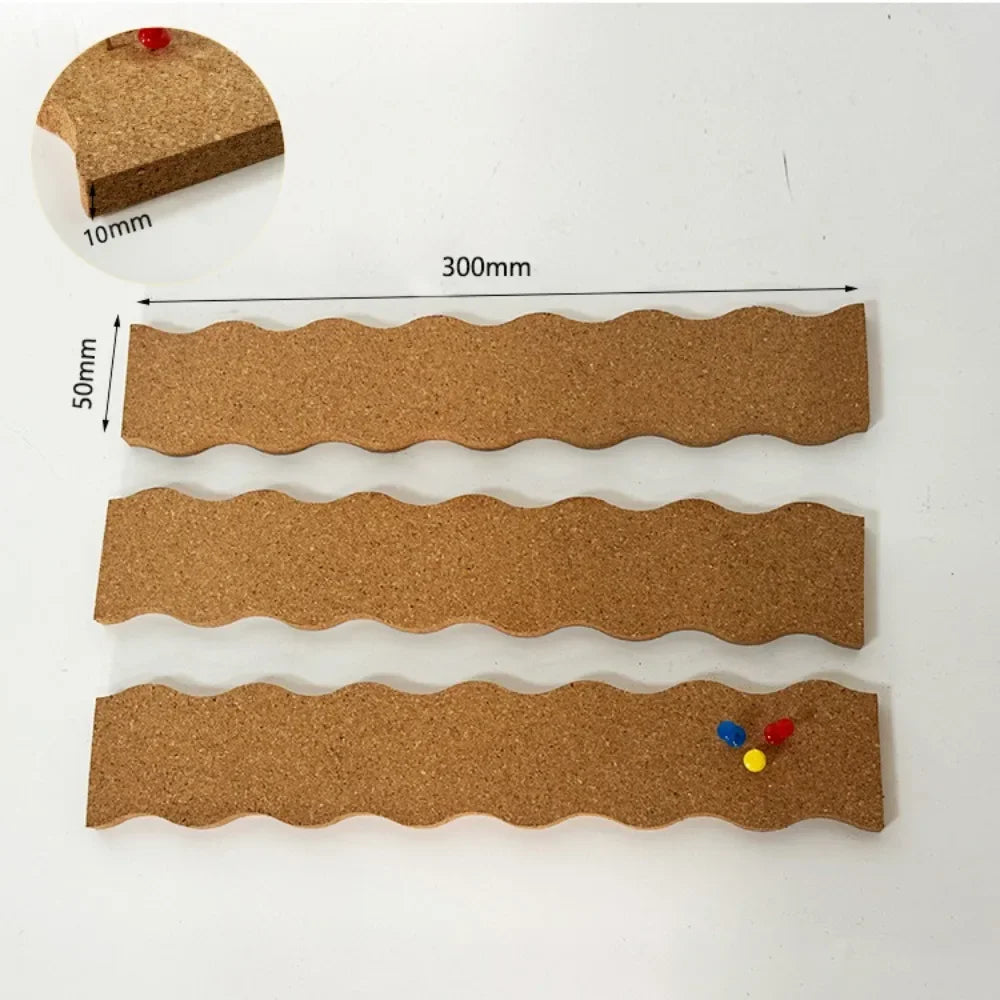 panneau liège brun clair moderne adhésif 300mm 50mm minimaliste agrafes décoration murale