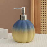 distributeur savon liquide céramique texture marbrée moderne bleu rouge vert jaune