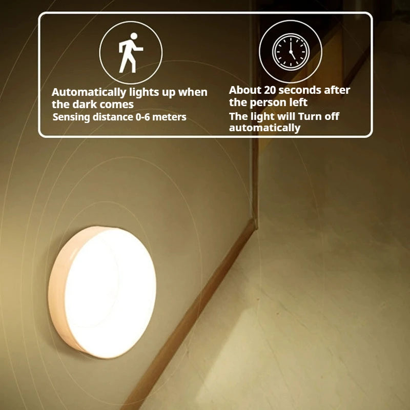 veilleuse lampe nuit led charge type mouvement blanc moderne sans fixation opacité automatique chambre
