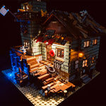 réduit building tour magasin éclairage led figurines oiseaux panneau indicateur éléments décoratifs