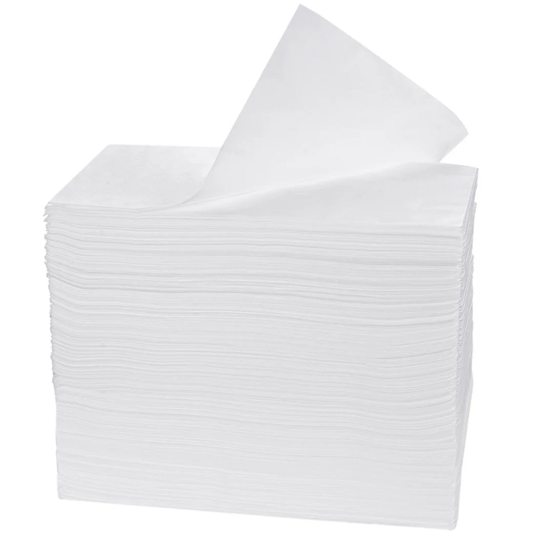 serviettes jetables blancs non tissées simples tables massage 100 pièces