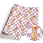 papier cadeau disney personnages anna elsa ariel bambi bleu rose jaune blanc