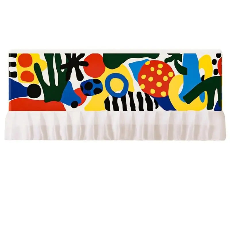 cache climatique multicolore abstrait moderne 92cm 30cm opacité motifs géométriques points