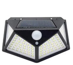 projecteur solaire détecteur mouvement led noir blanc jaune deux unités fixations moderne