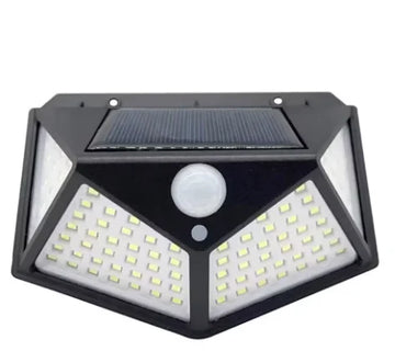 projecteur solaire détecteur mouvement led noir blanc jaune deux unités fixations moderne