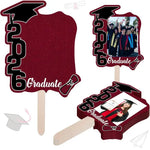 décorations fête graduation fanions pailletés numéros 2026 glue dots pic fixations photos incluses