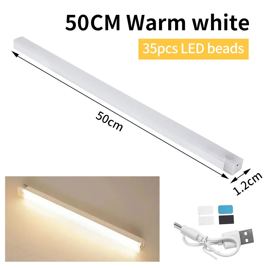 lampe led rectangle rechargeable adhésive détecteur mouvement blanc moderneurgence couloir cuisine