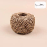 corde jute naturelle 1mm 14mm artisanale rustique décoration maison bricolage macramé fibrée marron clair