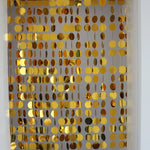 rideau pvc fleur argent violet or moderne décoration intérieur maison