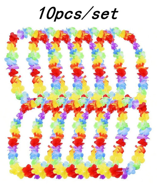 guirlande fleurs artificielles multicolores décoration extérieure festive anniversaire mariage plage 90cm