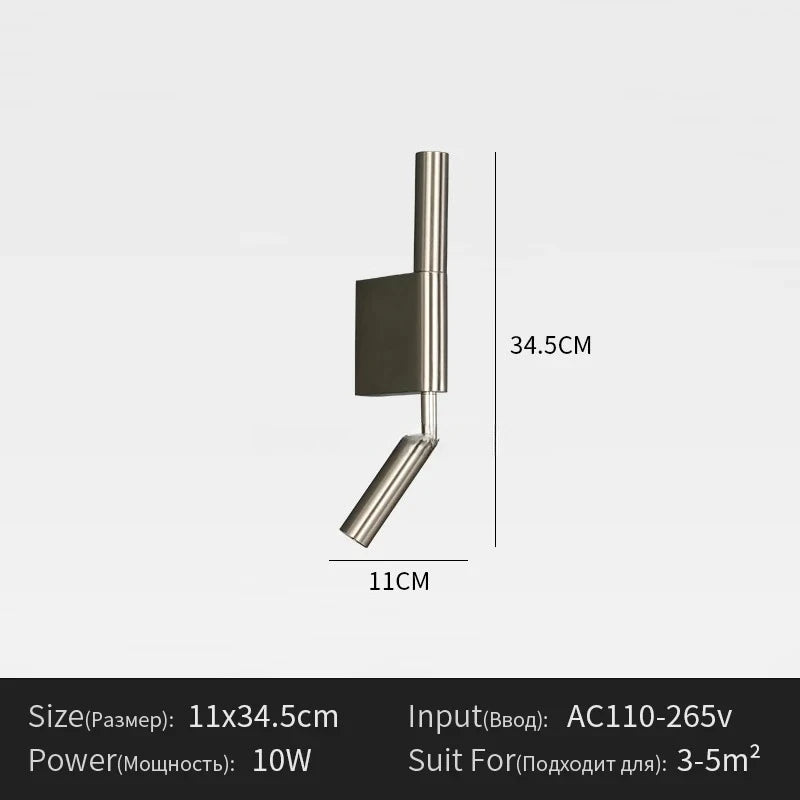 applique murale moderne lampe led rechargeable noir argent or réglable chambre cuisine salle manger