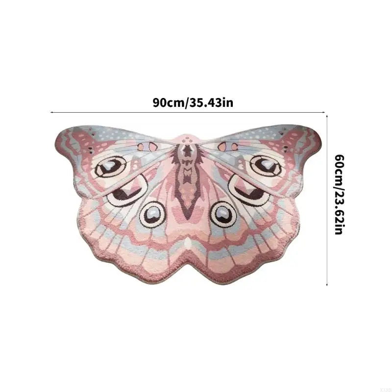 tapis papillon multicolore moderne polyester antidérapant salon chambre coucher doux