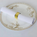 serviette table polyester unie bordure dentelle classique mariage décoration restaurant