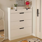 armoire chaussures moderne beige clair tiroirs rangement chaussures objets multifonction bois MDF