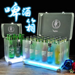 seau bouteilles transparent moderne clips lumineux led rechargeable via usb