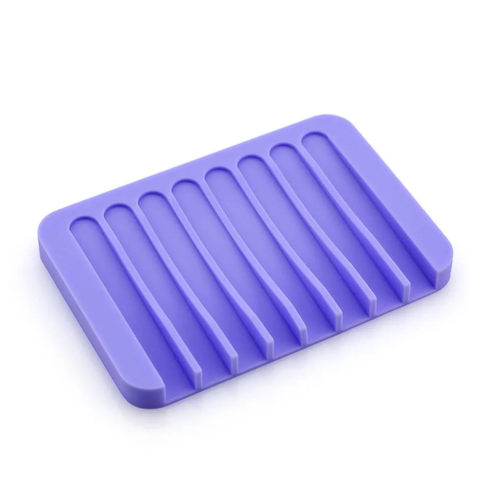support savon silicone couleur rose moderne pratique antibactérien cuisine salle bain