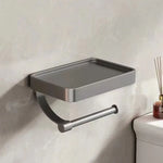 porte papier toilette étagère intégrée moderne minimaliste adhésif blanc noir gris