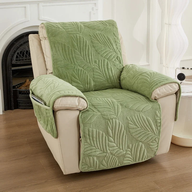housses fauteuil inclinable motif feuilles polyestère doux moderne antirépulsion enfants animaux