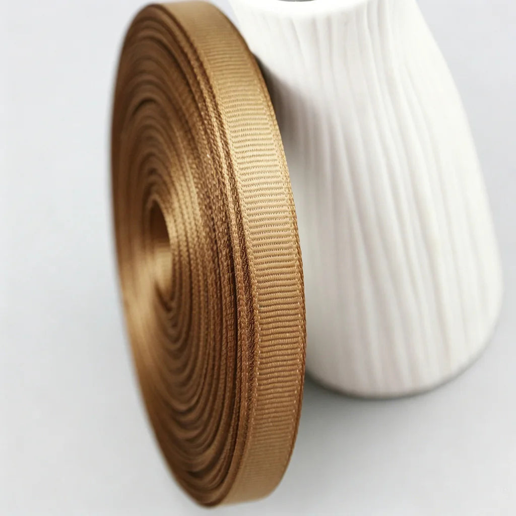 ruban gros grain polyester couleur unie décoration emballage cadeau artisanat couture accessoire fête