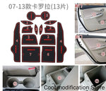 décorations lumineuses circulaires protecteurs poignées voiture adhésifs motifs corolla couleurs noires rouges gris blancs