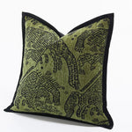housse coussin carrée jacquard motif abstrait moderne 100 polyester 45x45cm 50x50cm decoration maison adhésif