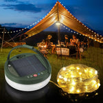 guirlande lumineuse solaire camping modes éclairage extérieur led waterproof autonomie ip44 ip65