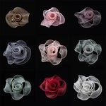 rubans dentelés organza polyester coloris unis 10m élégants mariage décoration bricolage bouquet
