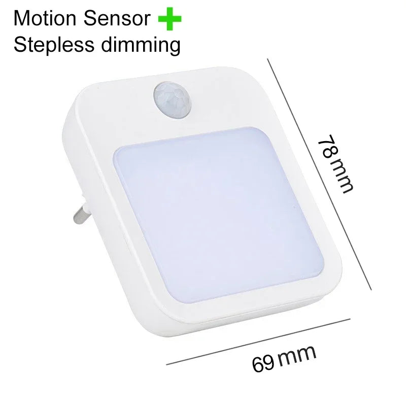 veilleuse led capteur mouvement ajustement luminosité sans fil moderne minimaliste chambre enfant sécurité