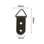 supports tableau photo cadre bronze noir industriels visserie 50 pièces 18x39mm