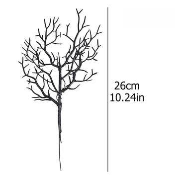 branches artificielles noires décoration halloween intérieur branche naturelle opacité adhésif vase table