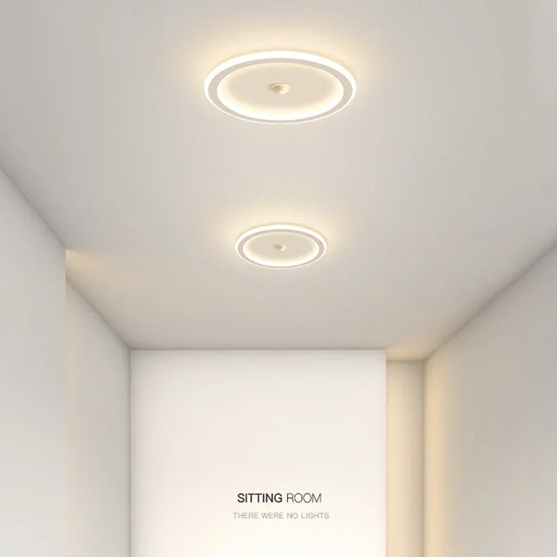 plafonniers led capteur mouvement blanc noir minimaliste moderne 20x20cm 249 2000lm