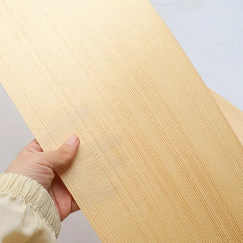 feuilles bois épicéa naturel 0.5mm rectangulaires mince bricolage décoration meubles beige rayures fines minimaliste