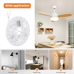 lampe led moderne blanche points lumineux réglable intérieur fixations cachées connecteur électrique
