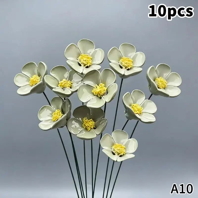 décoration intérieure moderne fleur artificielle céramique verte espoir beauté maison saint valentin