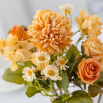 bouquet fleurs artificielles velours rose blanche intérieur décoration mariage anniversaire classique