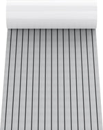 tapis sol auto adhésif eva gris marron bleu marine rayures horizontales moderne yacht bateau