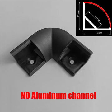 profilé aluminium bande led blanc diffuseur opaque connecteur angle droit