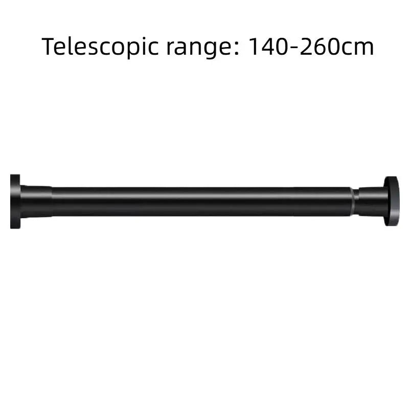 tringle télescopique réglable sans perçage robuste blanc noir moderne salle bain chambre armoire rideau