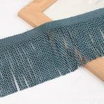 rubans franges polyestère jaune bleu gris blanc rose décoration tissé texturé artisanal bricolage decoration