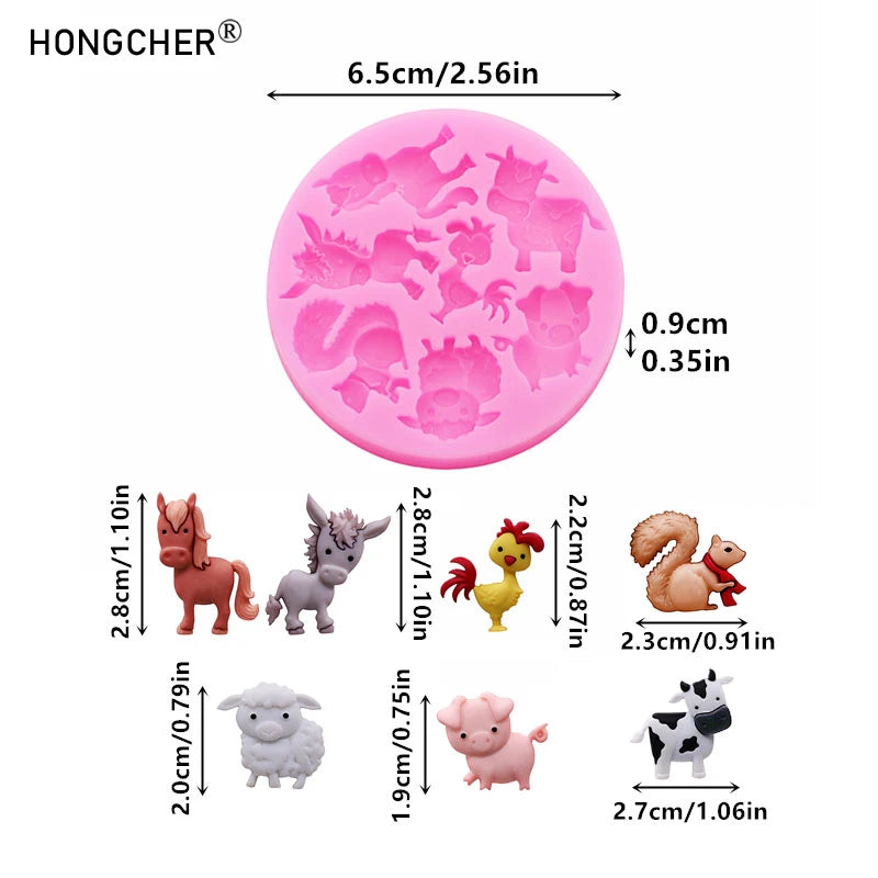 moule gâteau silicone animaux rose décoration cake chocolat cookies modernes enfants