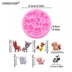 moule gâteau silicone animaux rose décoration cake chocolat cookies modernes enfants