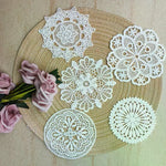 dentelle blanche motifs floraux brodés couture mariage bricolage traditionnelle unisexe polyester