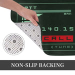 tapis sol antidérapant mousse pe polyester rétro technologique vert noir rouge blanc ptt call